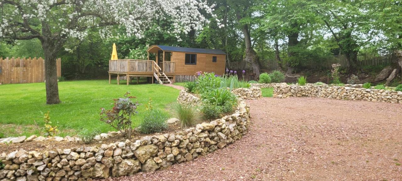 Roulotte Escapade Nature A Morainville - Normandie エクステリア 写真